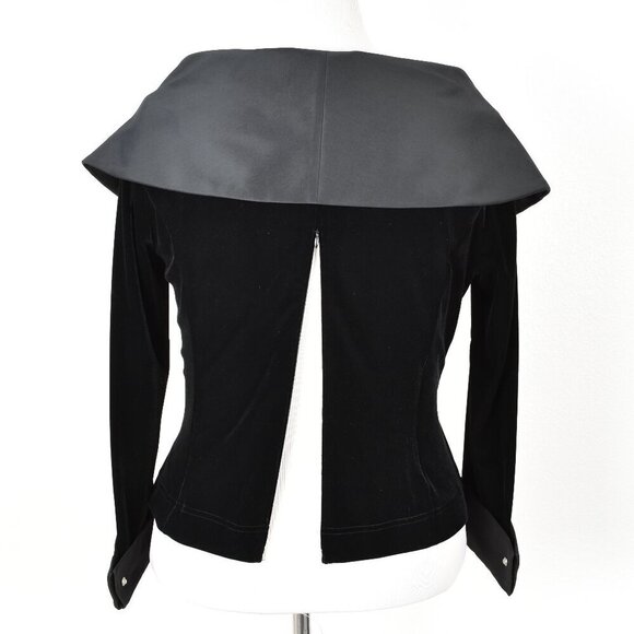 Tadashi Collection Velvet Collared Wrap Formal Evening Top - XL - Picture 8 of 11